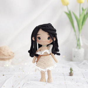 pocahontas amigurumi - receitas de amigurumi